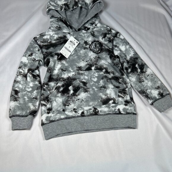 NWT EPIC THREADS Long Sleeve Hooded Sweatshirt Big Boys Tie Dye Bright White - Picture 5 of 10